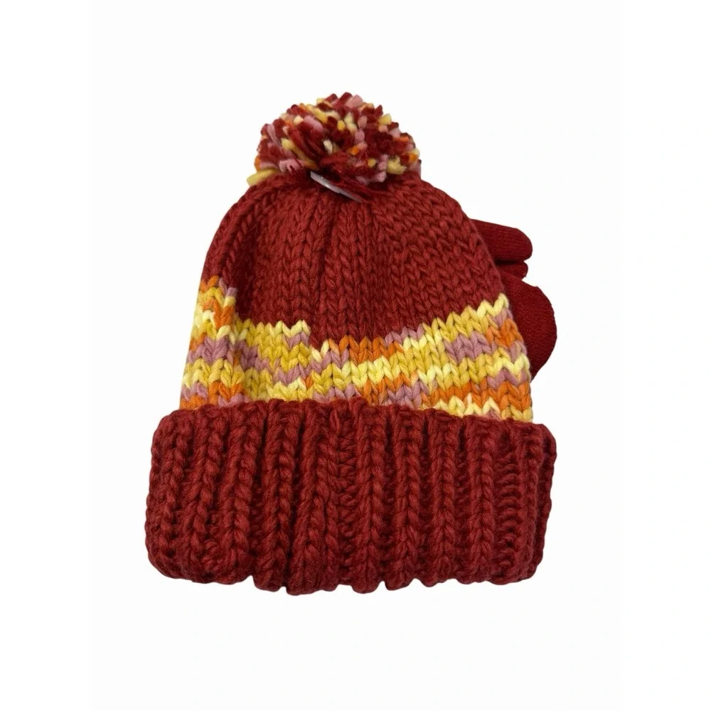 disney cars boys knit winter hat beanie with mittens size 2T - 5T toddler